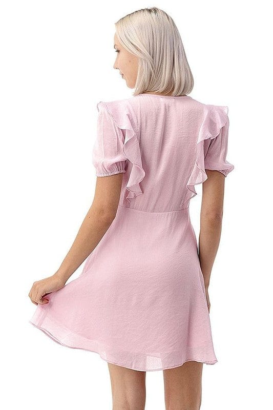 1 Funky Apparel & Accessories Clara Ruffle Collar Dress