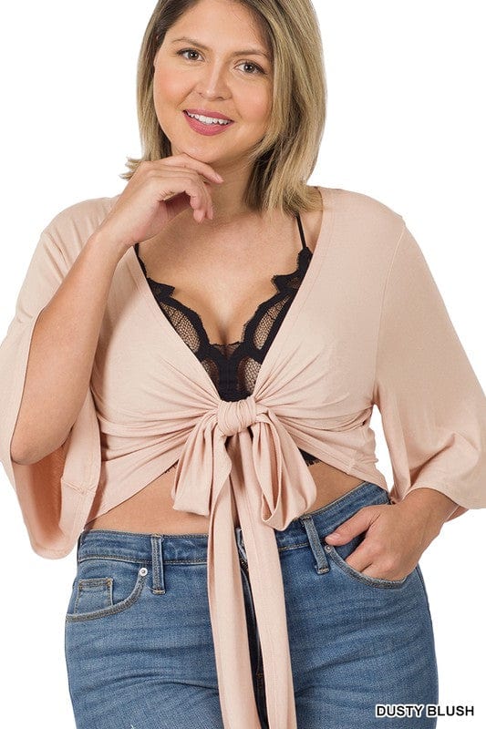 Zenana Apparel & Accessories Tie Front Top