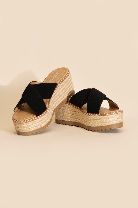 Fortune Dynamic Shoes BLACK / 5.5 Platform Sandals***Online Only***