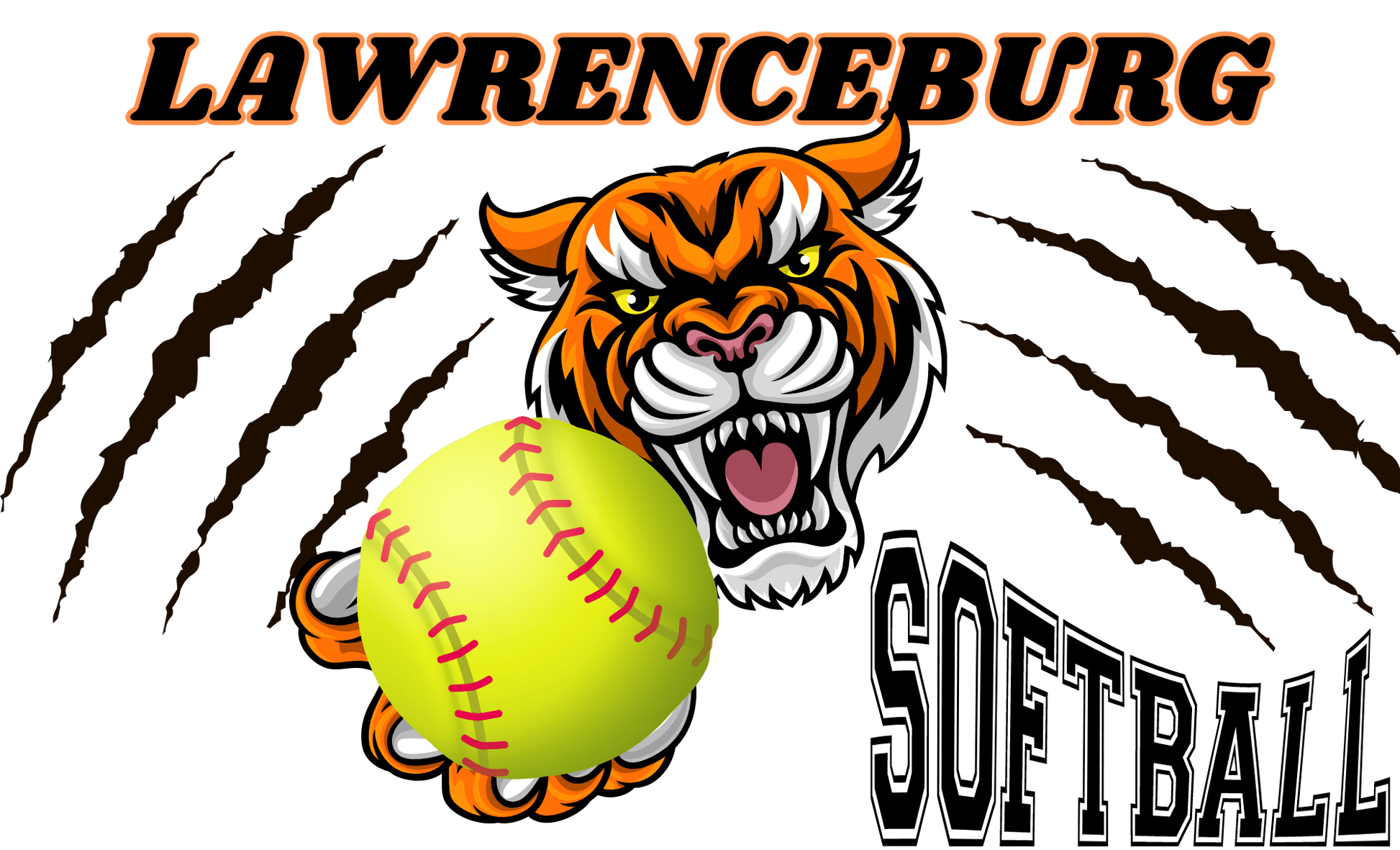 Ciao Bella USA T-Shirt Lawrenceburg Softball Tee