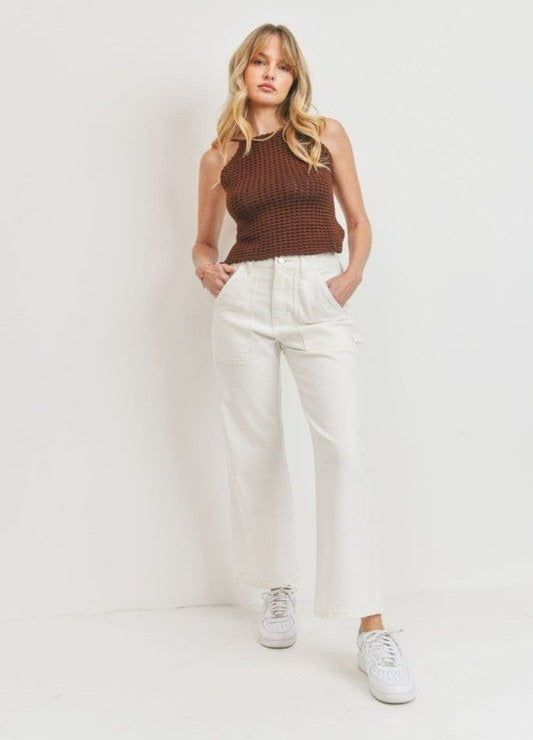 Just Panmaco Inc Cargo Pants Ivory Carpenter Jeans